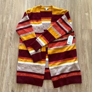 Striped Fall Cardigan